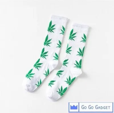 Produktbild von Unkrautsocken | 1 Paar | weiß mit grün
