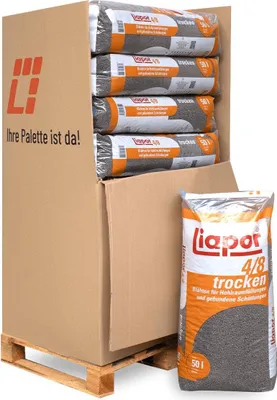 Produktbild von Liapor Blähton Fein Schüttung 50l x 13 Sack 650l Palette