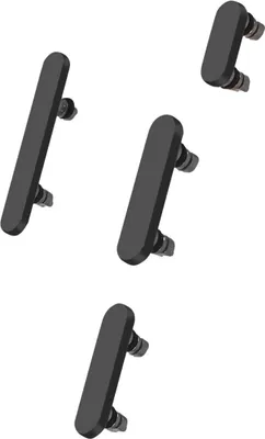 Image de Clappio, Boutons d'alimentation et de volume pour iPhone 16 et iPhone 16 Plus, Noir