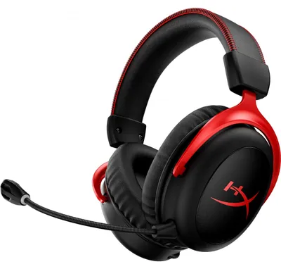 Obrázek produktu pro Cloud II Wireless – herní headset (černo-červená), Bezdrátový, Hraní, 15 - 20000 Hz, 300 g, Sluchátka s mikrofonem, Černá, Červená
