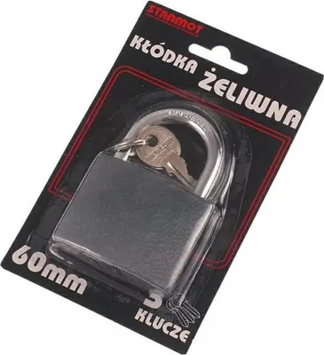 Produktbild von Gusseisen-Vorhängeschloss 60Mm Hermon, Ösendurchmesser 8Mm