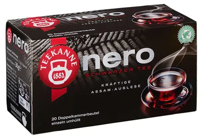 Obrázek produktu pro Čajová konvice Nero černý čaj silný Assam výběr silný 20 sáčků 30g