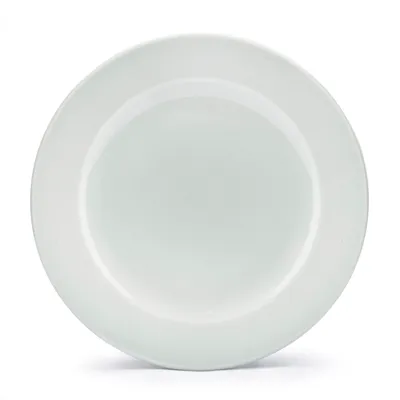 Produktbild von TELLER 25 cm Porzellan Speiseteller Essteller Flach Weiß