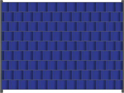 Produktbild von Wallario Zaunsichtschutz mit Motiv Dunkelblau für Ein- und Doppelstabmatten Zäune in der Größe 250 x 180 cm