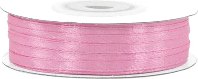 Produktbild von Satinband 3mm x 50m Rolle Rosa