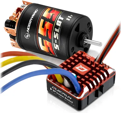 Produktbild von Hobbywing Quicrun Brushed WP1080 Combo 555 11 Turn