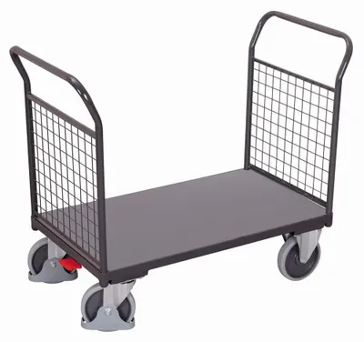 Produktbild von VARIOfit Doppel-Stirnwandwagen mit Drahtgitter 1000x700mm Anthrazitgrau RAL 7016