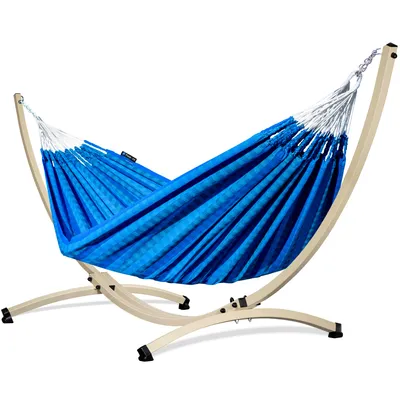 Obrázok produktu pre Potenza Hojdacia sieť s rámom Hojdačka pre dve osoby 230x160 cm I Pozinkovaný rám 220 kg