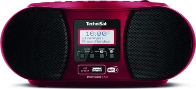 Produktbild von TechniSat DigitRadio 1990 Digital 3 W DAB+, FM Red Odtwarzanie MP3
