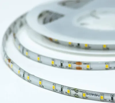 Produktbild von Bioledex LED Streifen 24V 12W/m 60LED/m 5000K IP65 5m Rolle tageslichtweiss LED-Flexleiste