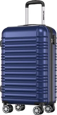 Produktbild von TRVLMORE Handgepäck Koffer - 38L - Zahlenschloss - Leichtgewicht - Trolley - 54x36x20cm - Passt in 55x40x20 cm - Dunkelblau