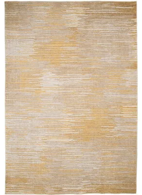 Produktbild von Moderner flachgewebter Teppich linear ocker beige 160x230