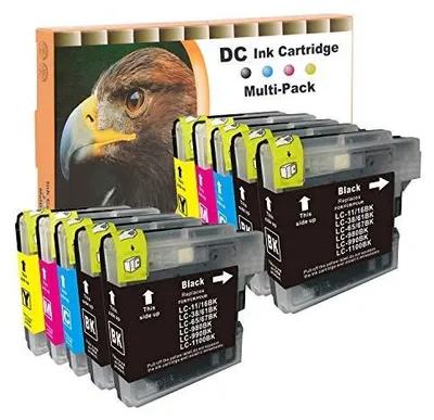 Zdjęcie produktu dla Wkład atramentowy lc 980 lc 1100 brother dcp kompatybilny 4 kolory