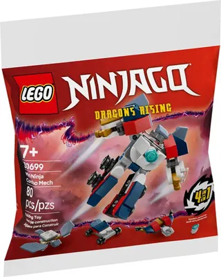 Produktbild von LEGO NINJAGO Mini-Kombi-Mech der Ninja, Bausatz, 7 Jahr(e), Kunststoff, 80 Stück(e), 41 g