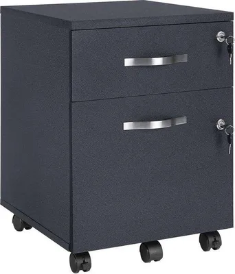 Produktbild von Famanu Rollcontainer mit 2 Schubladen - Schwarz