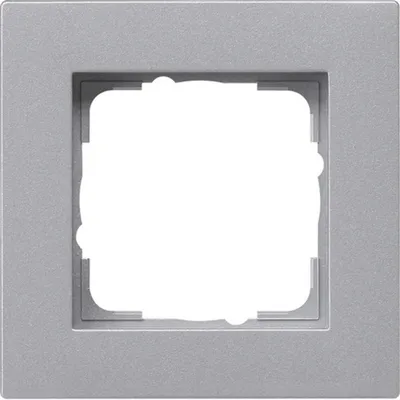 Produktbild von GIRA 0211255 Abdeckrahmen 1f flach E2 F Alu 211255