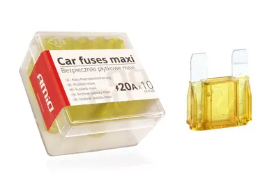 Obrázok produktu pre AMiO Autopoistky MAXI púzdro 10ks 20A