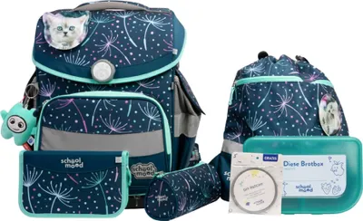 Immagine prodotto di School Mood Timeless Pro Lina (gattino), set di cartelle da 7 pezzi