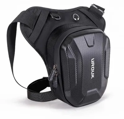 Produktbild von Beintasche Motorrad Gürteltasche Herren Damen Schwarz Hartschale Wasserdicht