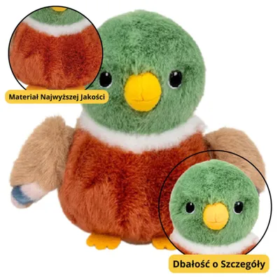 Image de Peluche Lean : oiseau câlin, canard en peluche, 12 cm