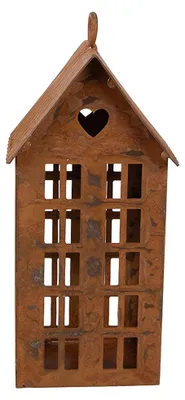 Immagine prodotto di Clayre & Eef, decorazione "Casa", 7x8x15 cm, marrone, metallo