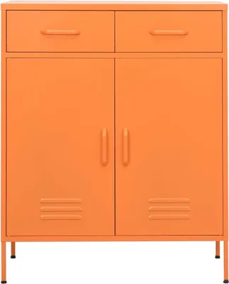 Obrázok produktu pre vidaXL Úložná skriňa oranžová 80x35x101,5 cm Oceľ