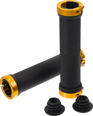 Image de 1 Paire De Poignées De Guidon De Vélo, Poignées De Vélo Antidérapantes Et Amortissantes, Poignées De Guidon Verrouillables Pour Vélo Électrique Vtt, Noir Jaune