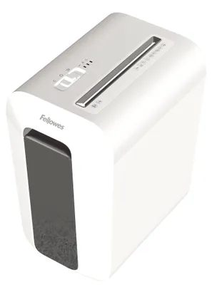 Image de FELLOWES FW100110076 Destructeur de documents Powershred® LX65, coupe croisée, 4 x 40 mm, blanc