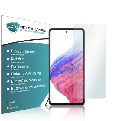 Produktbild von 4x Slabo Displayschutzfolie für Samsung Galaxy A33 5G KLAR "Crystal Clear" (verkleinerte Folien) Displayfolie Schutzfolie Folie