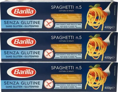 Produktbild von 3 x Barilla Spaghetti 400 g Senza Glutine Glutine Pasta Nudeln Gesundheitsnahrung