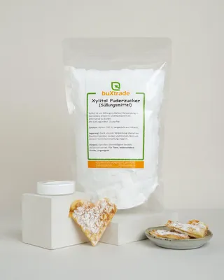Produktbild von 1 kg Xylitol Puderzucker | Xylit Puder | Süßungsmittel | 100% rein