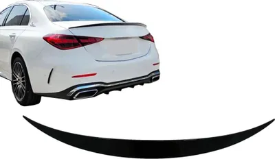 Image de Spoiler de coffre pour Mercedes Classe C W206 Limousine 2021+ Noir brillant.