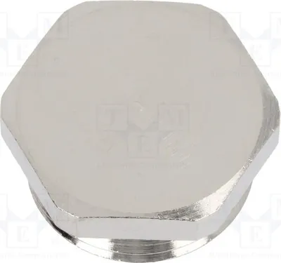 Imagen del producto de 1 x Carcasa M20, recubrimiento: níquel. 1.155.2000.50. Tapones IP54. Material: latón, 1,5