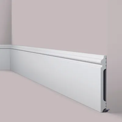 Produktbild von NOËL & MARQUET Sockelleiste FL17 WALLSTYL 170 x 18 x 2000 mm Polystyrol Weiß Fußleiste Fußbodenleiste Hochwertig