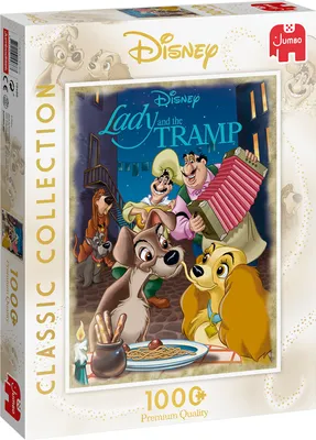 Produktbild von Jumbo Spiele 19486 - Disney Classic Collection Susi & Strolch - 1000 Teile Puzzle
