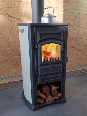 Produktbild von EEK A+ Kaminofen Forte creme mit Herdplatte - 5,4kW
