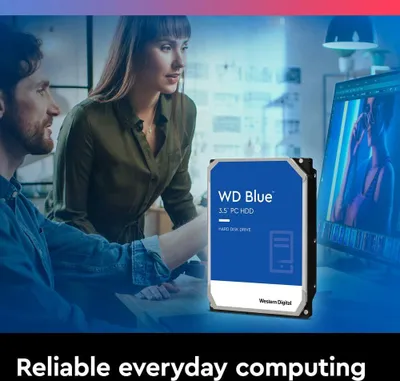 Produktbild von Western Digital WD60EZRZ WD      8.9cm (3.5")   6TB SATA3 WD60EZRZ    5400 64MB Blue intern bulk