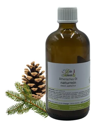 Produktbild von Dufte Momente Ätherisches Öl 100ml "Deutscher Wald" | 100% naturrein | Edeltanne, Fichte & Latschenkiefer | Für Sauna, Diffusor & Duftlampe | Vegan