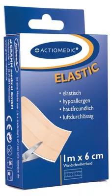 Produktbild von Gramm Medical Actiomedic ELASTIC Wundschnellverband, 1 m x 6 cm