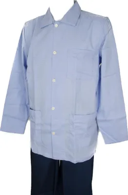 Immagine prodotto di Pigiama uomo cotone manica lunga aperto con bottoni RAGNO articolo N20702, 6-SESTA (EU XL - F 5 - USA L - GB 38), Cotone 100%
