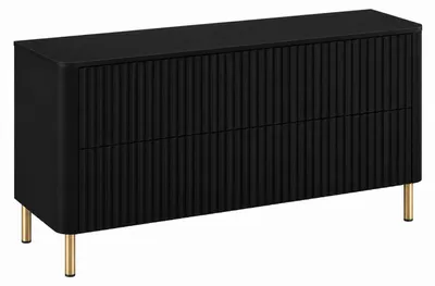 Immagine prodotto di Mobile da bagno, 120 cm, nero, piano nero, gambe dorate, 120 x 8 x 44 cm, Immagine generata dall'IA