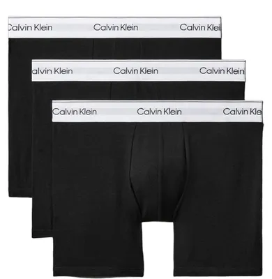 Produktbild von Calvin Klein Icon Baumwolle Stretch 3-Pack Boxer Brie LV00NB4394-UB1 Schwarz Größe XS