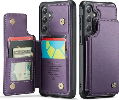 Produktbild von Samsung Galaxy S25 FE Hülle - CaseMe C22 Back Cover mit Kartenfach - Violett