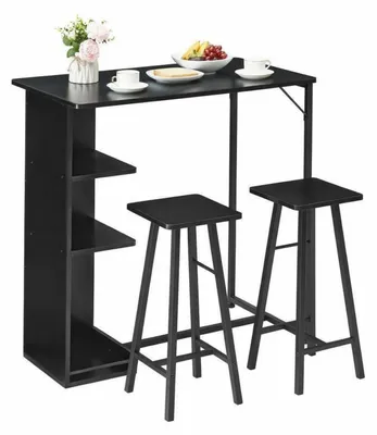 Immagine prodotto di Set da bar da 3 pezzi per 2 persone, colore nero