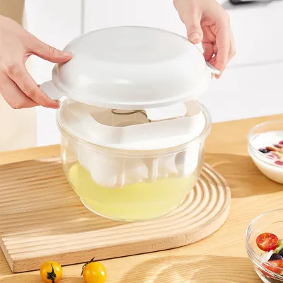 Produktbild von Feine Filtersiebe Joghurt Sieb mit Deckel,Wiederverwendbarer Joghurt Molke Separator,3000ML Sieb für Herstellung dicker griechischer Joghurt Sojabohnendrink