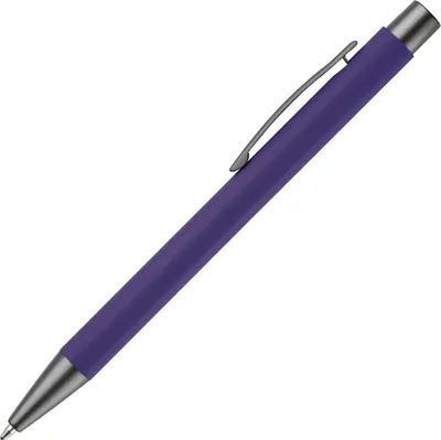 Produktbild von Kugelschreiber / aus Metall / mit Soft-Touch / Farbe: lila