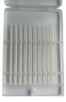Reinigungswattestäbchen mit Klebespitze, 10 Stück, Ø 1 mm