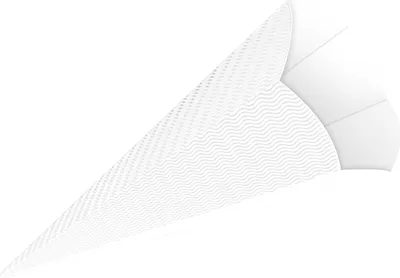 Produktbild von 3D Color Schultüten Bastelwellpappe 68CM WEISS - Schultüten Rohling zum Basteln