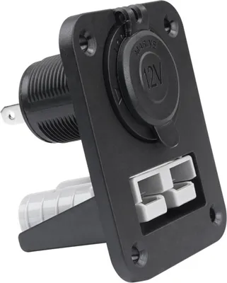 Zdjęcie produktu dla Zespół Anderson Powerpole - 2 porty + zapalniczka samochodowa 12V, wysokoprądowy - do kampera, ciężarówki, zasilacza samochodowego