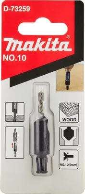 Zdjęcie produktu dla MAKITA D-73259 wiertło do drewna 3,2mm z pogłębiaczem